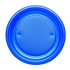 Plastové Talíř PS Plochá Tmavě Modrá Ø170mm (50 Kousky)