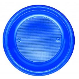 Plastové Talíř PS Plochá Tmavě Modrá Ø220mm (30 Kousky)