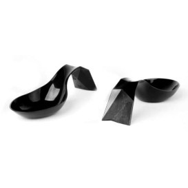 lžíce pro Ochutnávky Bon Ton Černá 116x29mm (20 Kousky)