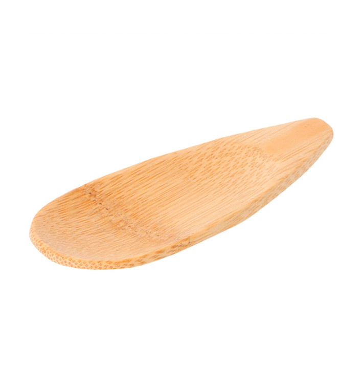 Bambusová lžíce pro Ochutnávky 10x4cm (24 Kousky) Bambusová lžíce pro Ochutnávky 10x4cm (24 Kousky)