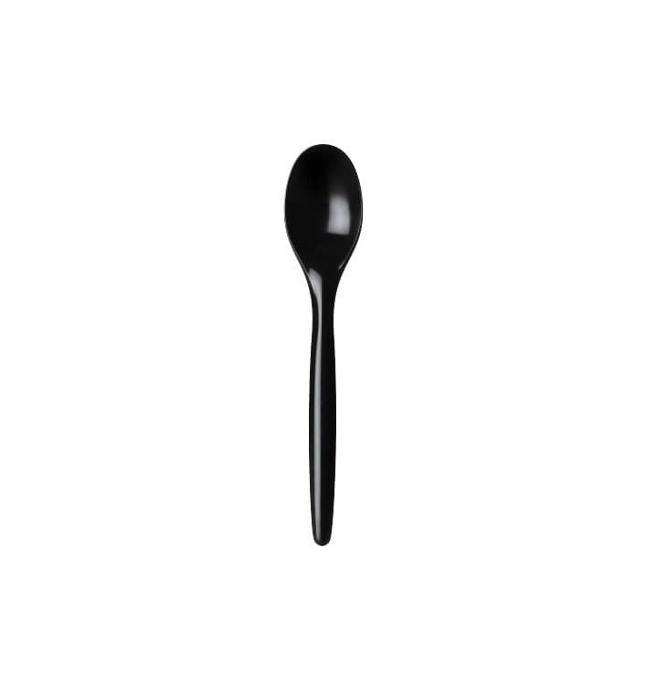 Plastová lžíce Luxury Černá 175 mm (2000 Kousky) Plastová lžíce Luxury Černá 175 mm (2000 Kousky)
