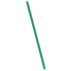 Flexibilní Brčka Balené PLA Zelený Ø6mm 24cm (400 Kousky)
