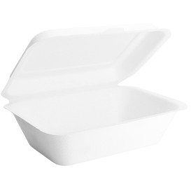 Menu Box z Cukrové Třtiny Bílý 180x125x70cm (50 Kousky)