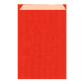 Papírová Kraft Obálka Červená 19+8x35cm (125 Kousky)