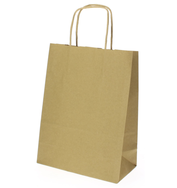 Papírové Tašky Kraft Hawanna Ouškems 100g 18+8x24 cm (50 Kousky) Papírové Tašky Kraft Hawanna Ouškems 100g 18+8x24 cm (50 Kousky)