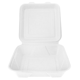 Menu Box z Cukrové Třtiny 235x235x78mm (50 Kousky)