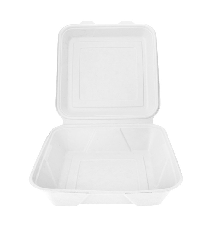 Menu Box z Cukrové Třtiny 235x235x78mm (50 Kousky) Menu Box z Cukrové Třtiny 235x235x78mm (50 Kousky)