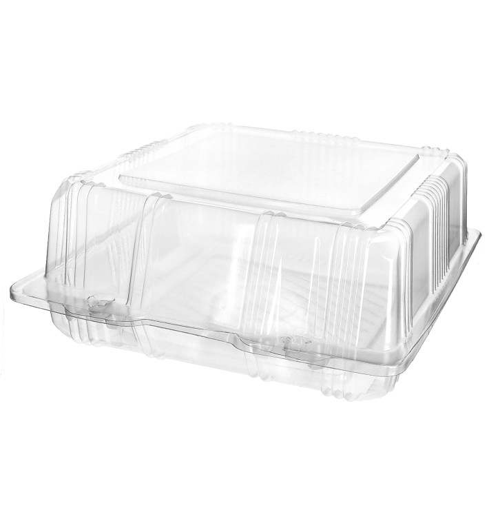 Obaly Víčko s Víčkem na Výrobky PET 18x18x8cm (220 Kousky) Obaly Víčko s Víčkem na Výrobky PET 18x18x8cm (220 Kousky)