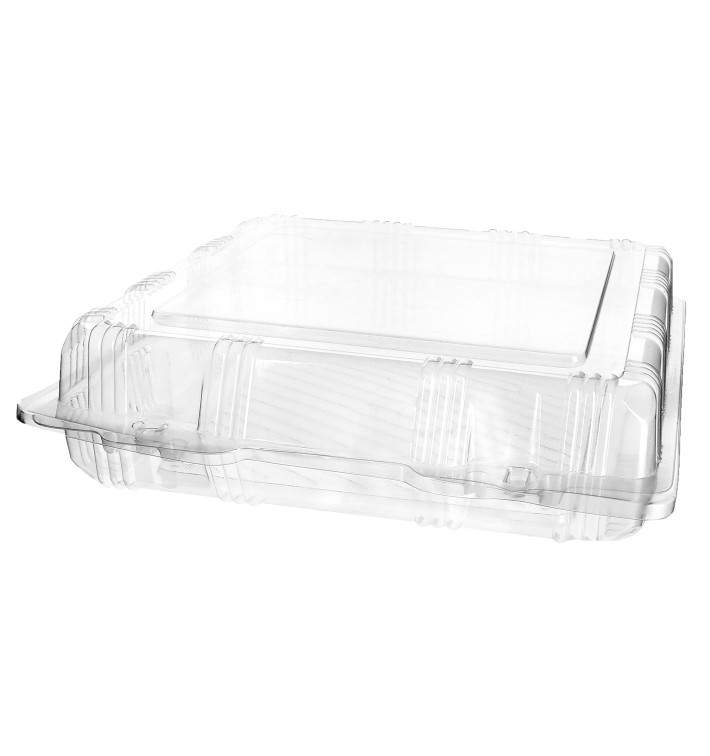 Obaly Víčko s Víčkem na Výrobky PET 22x22x6cm (220 Kousky) Obaly Víčko s Víčkem na Výrobky PET 22x22x6cm (220 Kousky)