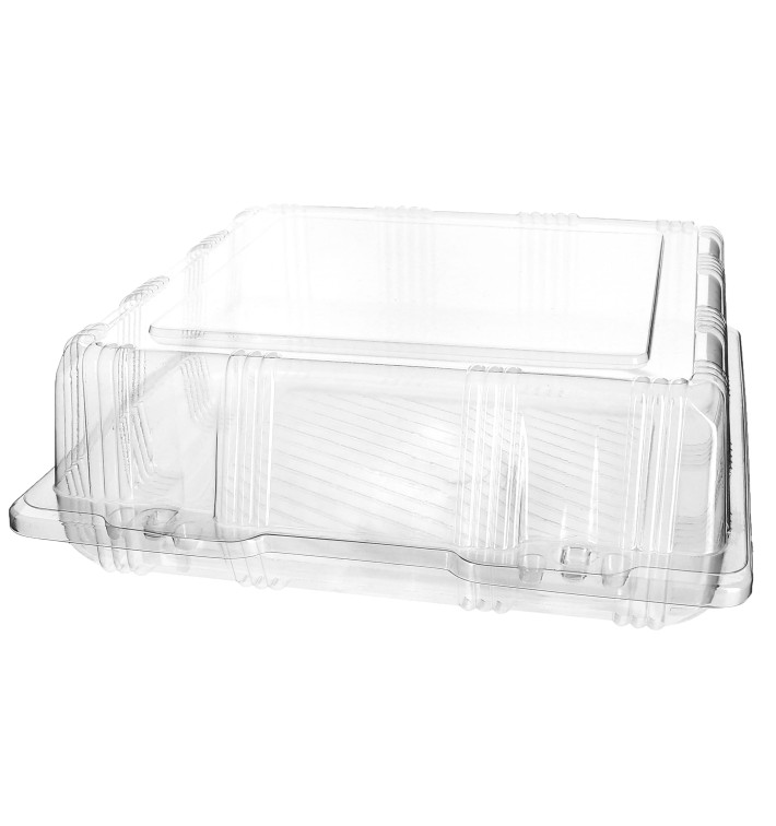 Obaly Víčko s Víčkem na Výrobky PET 22x22x8cm (20 Kousky) Obaly Víčko s Víčkem na Výrobky PET 22x22x8cm (20 Kousky)