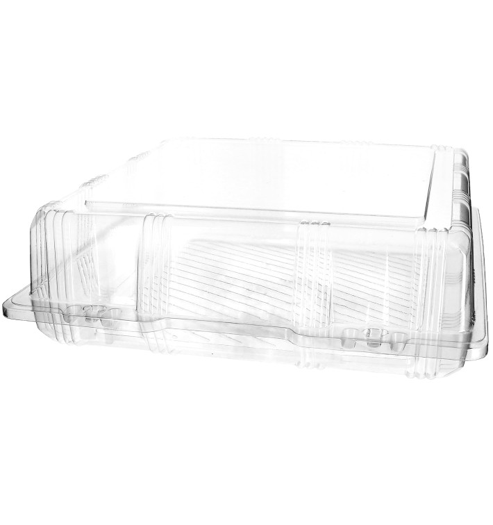 Obaly Víčko s Víčkem na Výrobky PET 25x25x8cm (220 Kousky) Obaly Víčko s Víčkem na Výrobky PET 25x25x8cm (220 Kousky)