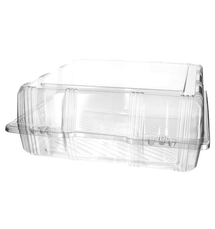 Obaly Víčko s Víčkem na Výrobky PET 25x25x10cm (220 Kousky) Obaly Víčko s Víčkem na Výrobky PET 25x25x10cm (220 Kousky)