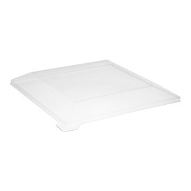 Víčko Plastové PET Průhledný 17x17cm (100 Kousky)
