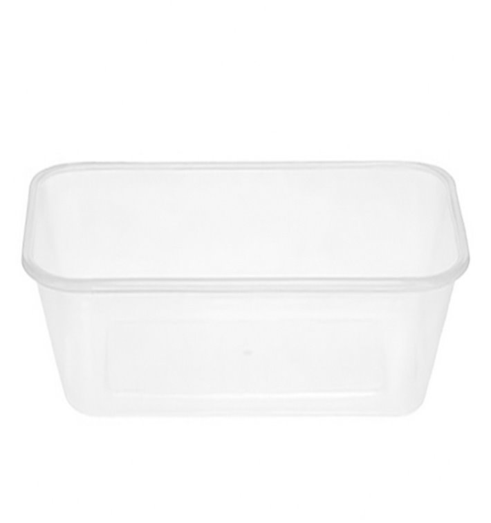 Plastová Miska Obdélníkový PP 750 ml (50 Kousky) Plastová Miska Obdélníkový PP 750 ml (50 Kousky)