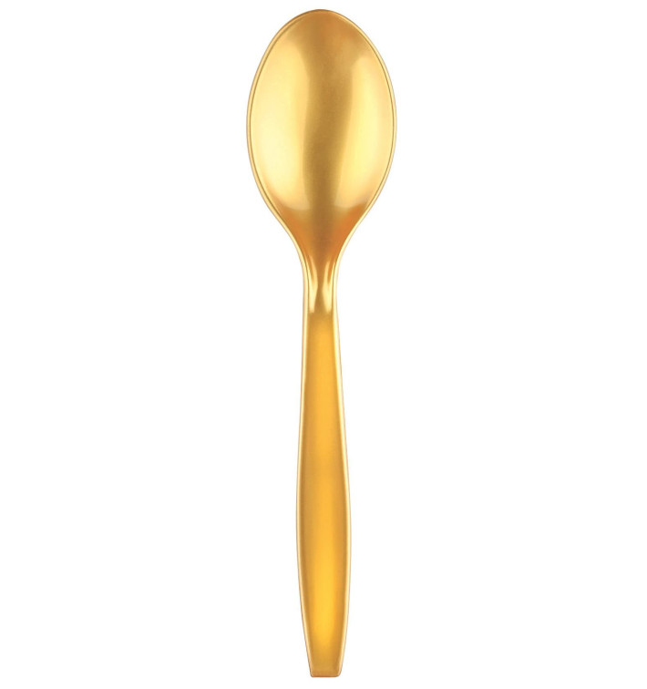 Plastová lžíce PS Premium Zlato 190mm (50 Kousky) Plastová lžíce PS Premium Zlato 190mm (50 Kousky)