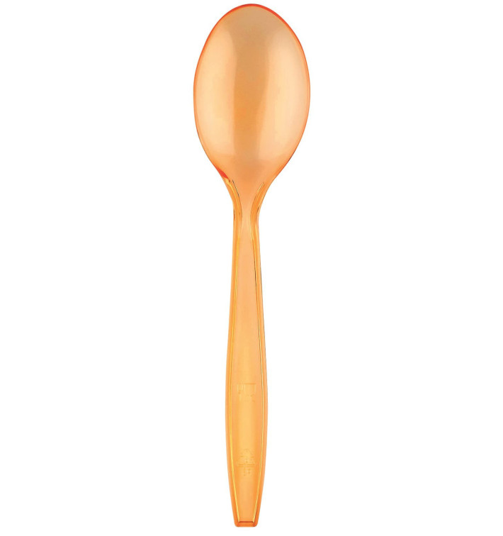 Plastová lžíce PS Premium Oranžový 190mm (50 Kousky) Plastová lžíce PS Premium Oranžový 190mm (50 Kousky)