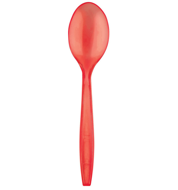 Plastová lžíce PS Premium Červené 190mm (1000 Kousky) Plastová lžíce PS Premium Červené 190mm (1000 Kousky)