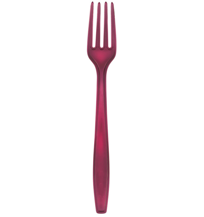Plastová Vidlička PS Premium Bordeaux 190mm (1000 Kousky) Plastová Vidlička PS Premium Bordeaux 190mm (1000 Kousky)