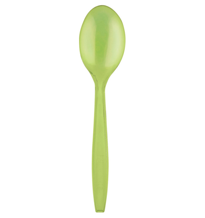 Plastová lžíce PS Premium Zelené Vápno 190mm (50 Kousky) Plastová lžíce PS Premium Zelené Vápno 190mm (50 Kousky)