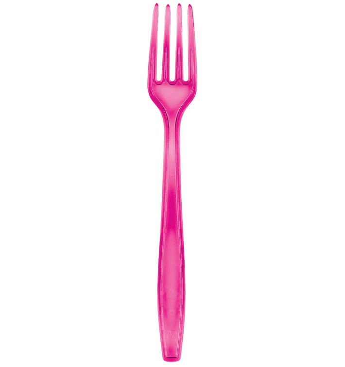 Plastová Vidlička PS Premium Fuchsie 190mm (50 Kousky) Plastová Vidlička PS Premium Fuchsie 190mm (50 Kousky)