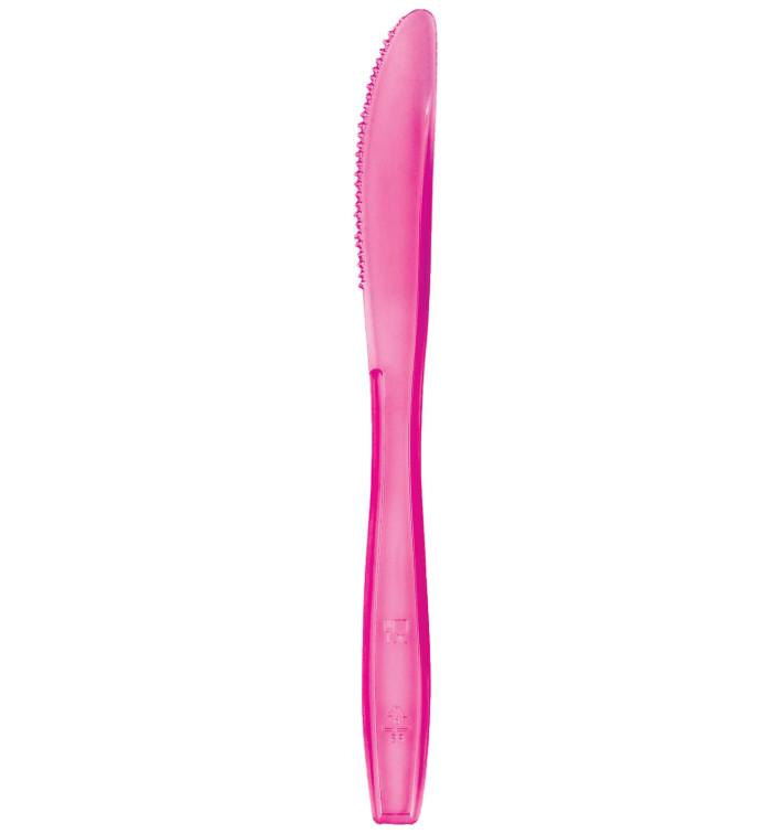 Plastový Nůž PS Premium Fuchsie 190mm (50 Kousky) Plastový Nůž PS Premium Fuchsie 190mm (50 Kousky)