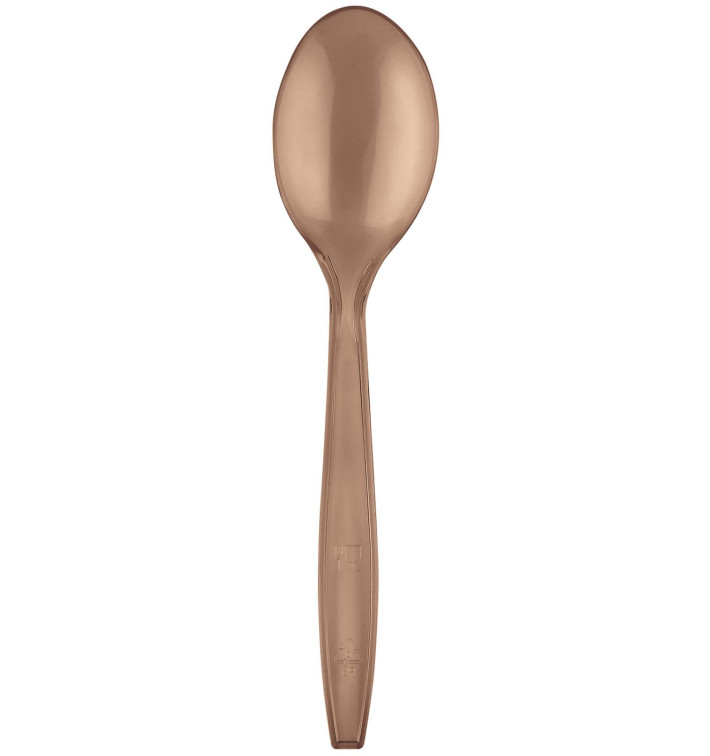 Plastová lžíce PS Premium Hnědý 190mm (1000 Kousky) Plastová lžíce PS Premium Hnědý 190mm (1000 Kousky)