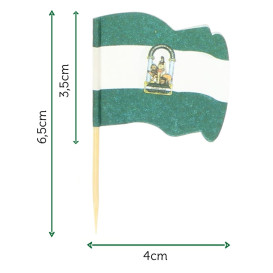 Napichovátka Vlajky " Andalucía " 65mm (14400 Kousky)