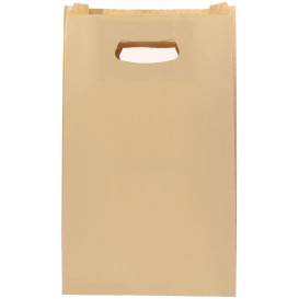 Papírové Tašky Hawanna Plochým s Průhmatem 24+7x37cm (50 Kousky)