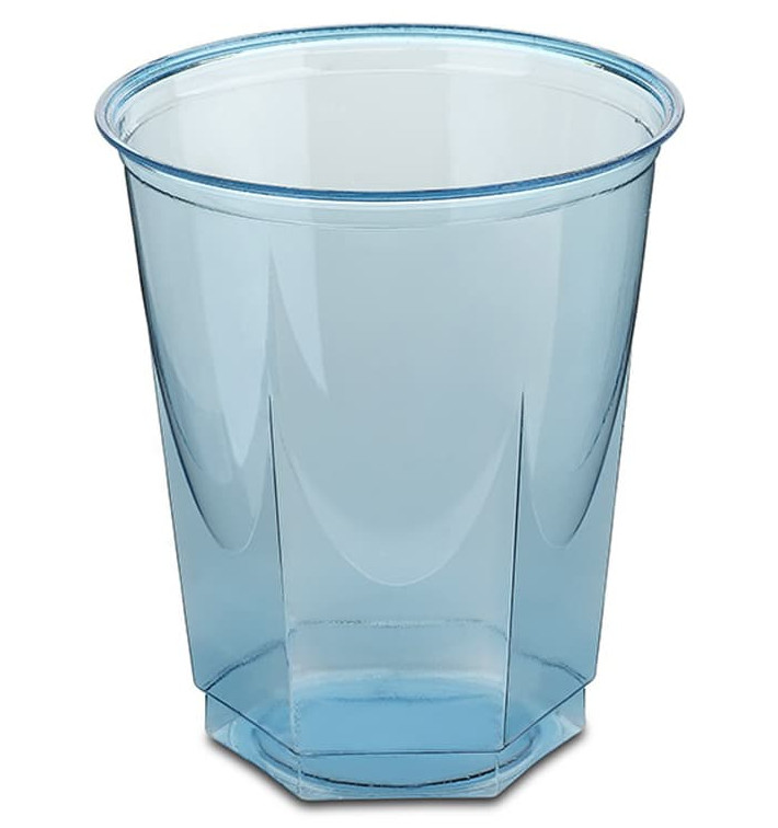 Šestihranný Plastové Kelímek PS Krystal Tyrkysová 250ml (10 Kousky) Šestihranný Plastové Kelímek PS Krystal Tyrkysová 250ml (10 Kousky)
