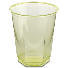 Šestihranný Plastové Kelímek PS Krystal Pistácie 250ml (10 Kousky)