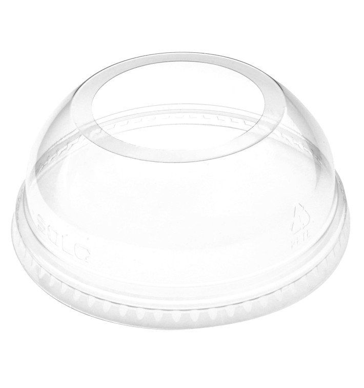 Plastové Víčko na Kelímek Vypouklé Otevřený PET Krystal Ø9,8cm (100 Kousky) Plastové Víčko na Kelímek Vypouklé Otevřený PET Krystal Ø9,8cm (100 Kousky)