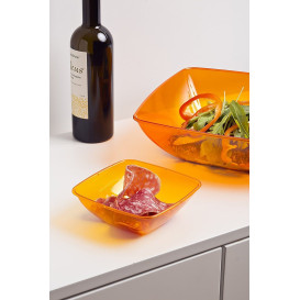 Misky PS Krystal Tvrdý Oranžový 480ml 14x14cm (4 Kousky)