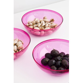 Misky PS Krystal Tvrdý Malina 400ml Ø14cm (4 Kousky)