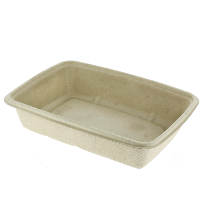 Obaly z Cukrové Třtiny PLA 825ml 21x16x5cm (75 Kousky) Obaly z Cukrové Třtiny PLA 825ml 21x16x5cm (75 Kousky)