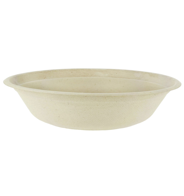 Misky z Cukrové Třtiny 750ml Ø21x4cm (75 Kousky) Misky z Cukrové Třtiny 750ml Ø21x4cm (75 Kousky)