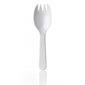 Plastová Vidlička Spork PS 98mm (100 Kousky)