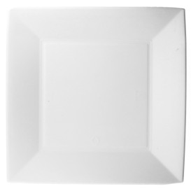 Talíř Čtvercový z Cukrové Třtiny Pěkný Bílý 230x230mm (500 Kousky)