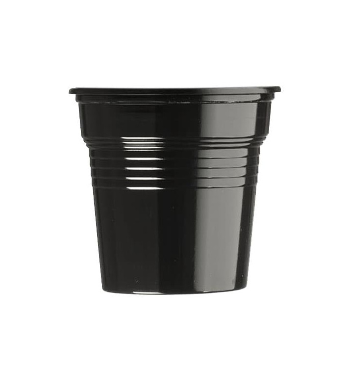 Kelímek Plastové PS Černá 80ml Ø5,7cm (50 Kousky) Kelímek Plastové PS Černá 80ml Ø5,7cm (50 Kousky)