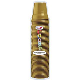 Kelímek Plastové PS Zlato 80ml Ø5,7cm (750 Kousky)