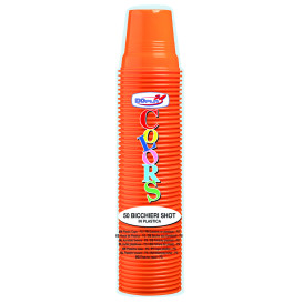 Kelímek Plastové PS Oranžový 80ml Ø5,7cm (1500 Kousky)