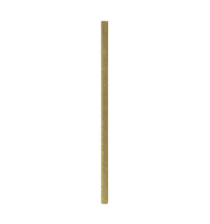 Papírová Rovná Brčka Kraft Ø6mm 19,7cm (3000 Kousky) Papírová Rovná Brčka Kraft Ø6mm 19,7cm (3000 Kousky)