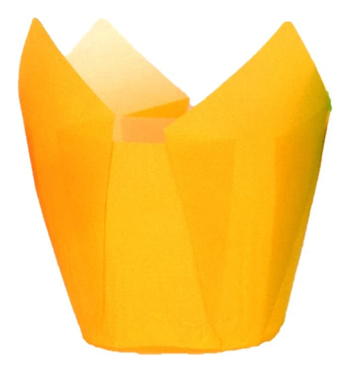 Cukrářské Papírové Košíčky " Muffin " Tulipán Ø50x42/72 mm Žlutá (2160 Kousky) Cukrářské Papírové Košíčky " Muffin " Tulipán Ø50x42/72 mm Žlutá (2160 Kousky)