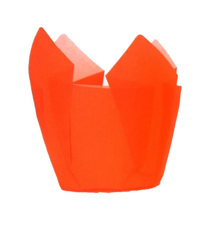 Cukrářské Papírové Košíčky " Muffin " Tulipán Ø50x42/72 mm Oranžový (135 Kousky) Cukrářské Papírové Košíčky " Muffin " Tulipán Ø50x42/72 mm Oranžový (135 Kousky)