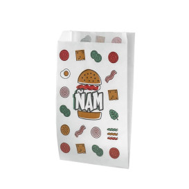 Sáčky na Hamburger Nepromastitelný Ñam 14+7x27cm (125 Kousky)