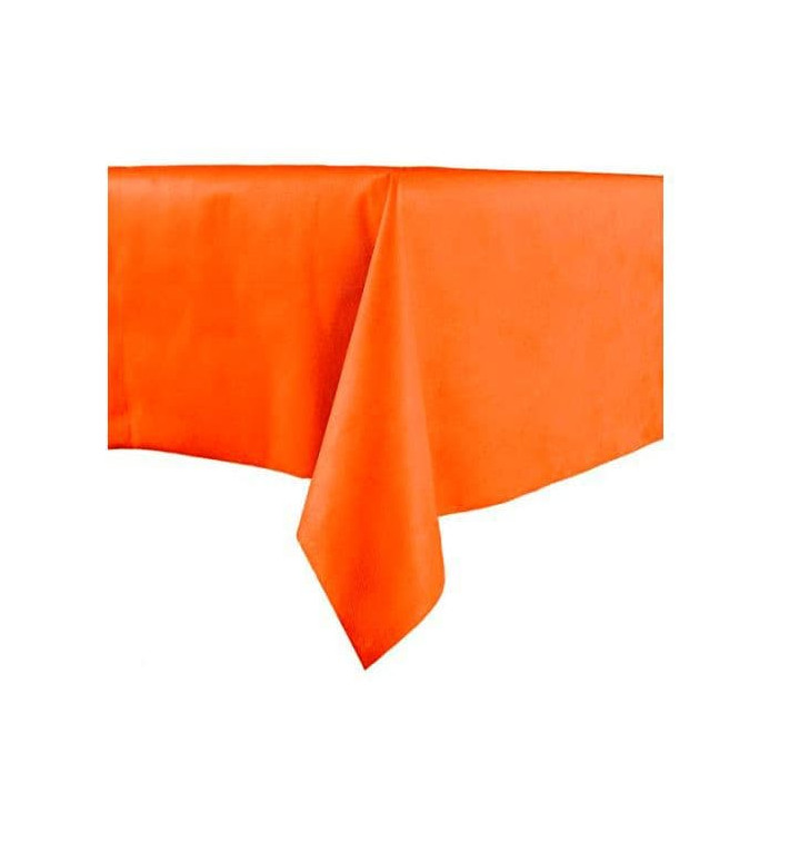 Ubrusy z Netkané Textilie Novotex Předřezaný 100x100cm Oranžový (150 Kousky) Ubrusy z Netkané Textilie Novotex Předřezaný 100x100cm Oranžový (150 Kousky)