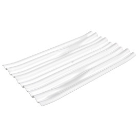 Talíř pro Ochutnávky PS " Bambus " Bílý 10x6cm (50 Kousky)