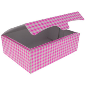 Krabička pro Cukrárny Karton 25,8x18,9x8cm 2Kg Růžová (25 Kousky)