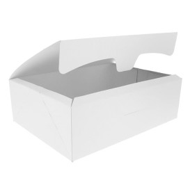 Krabička pro Cukrárny Karton 25,8x18,9x8cm 2Kg Bílá (25 Kousky)