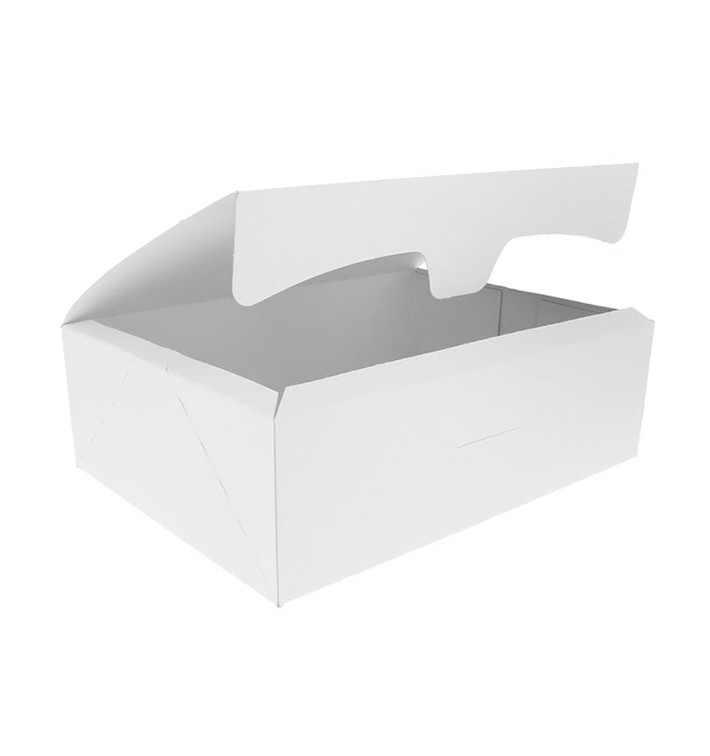 Krabička pro Cukrárny Karton 25,8x18,9x8cm 2Kg Bílá (25 Kousky) Krabička pro Cukrárny Karton 25,8x18,9x8cm 2Kg Bílá (25 Kousky)