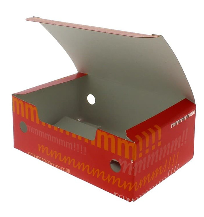 Krabička na Potraviny pro Fast Food Málo 115x72x43mm (750 Kousky) Krabička na Potraviny pro Fast Food Málo 115x72x43mm (750 Kousky)